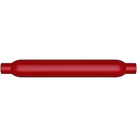 MagnaFlow Muffler Red Pack Series Glasspack 4in Rd 18in Body Length 3in/3in Inlet/Outlet - 13129