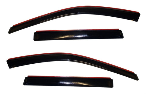 AVS 11-18 Jeep Grand Cherokee (Not L Model) Ventvisor In-Chnl FRT & RR Window Deflectors 4pc - Smk - 194252