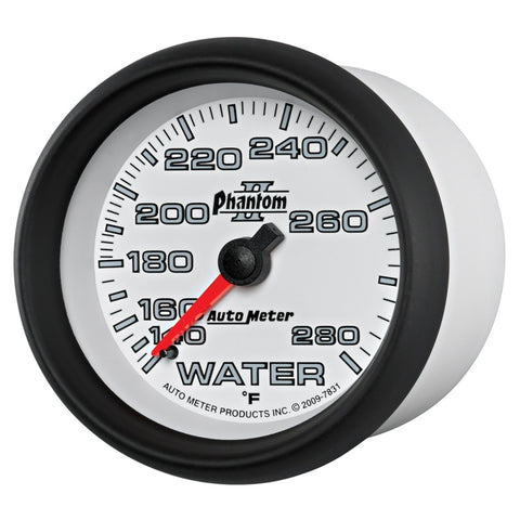 Autometer Phantom II 2-5/8in 140-280 Degree F Mechanical Water Gauge - 7831