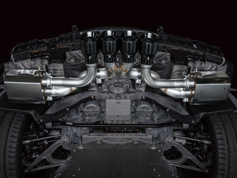 AWE Tuning 2023 C8 Corvette Z06 SwitchPath Cat-Back Exhaust - Diamond Black Tips - 3025-43906
