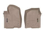 WeatherTech 2019+ Chevrolet Silverado 1500 Crew Cab Front FloorLiner - Tan - 4514361