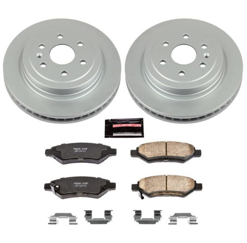Power Stop 10-16 Cadillac SRX Rear Z17 Evolution Geomet Coated Brake Kit - CRK5543