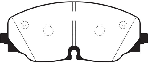 EBC 2017+ Volkswagen Atlas 2.0L Turbo Yellowstuff Front Brake Pads - DP43087R