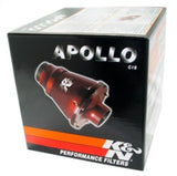 K&N Universal Apollo Black Cold Air Intake - 70mm OD FLG PP - RC-5052AB