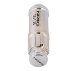 NRG 700 Series M12 X 1.25 Steel Lug Nut w/Dust Cap Cover Set 21 Pc w/Locks & Lock Socket - Silver - LN-LS710SL-21