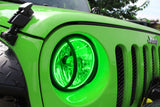 Oracle Jeep Wrangler JK 07-17 LED Waterproof Halo Kit - ColorSHIFT w/ Simple Controller - 3943-504