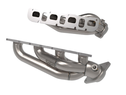 aFe 21-22 Jeep Wrangler 392 Twisted Steel Header 1-7/8 IN to 2-3/4 IN 304 w/ Raw Finish - 48-38031