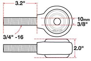 SPC Performance xAxis Rod End Ball Joint - 15731