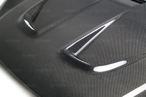Seibon 2016-2017 Honda Civic Coupe/Sedan/Hatchback MR-Style Carbon Fiber Hood - HD16HDCV-MR