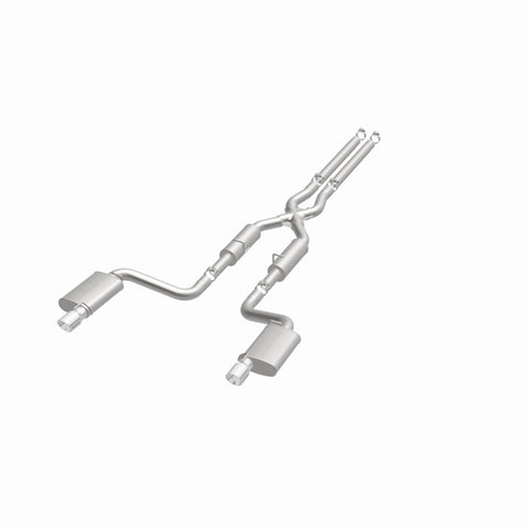 MagnaFlow 11-12 Dodge Charger SRT-8 Hemi Dual Split Rear Exit Stainless Cat-Back Performance Exhaust - 15494