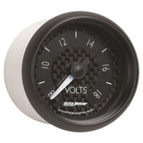 Autometer GT Series 52mm Full Sweep Electronic 8-18 Volts Voltmeter - 8091