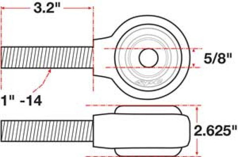 SPC Performance XAXIS Rod End Ball Joint - 15737