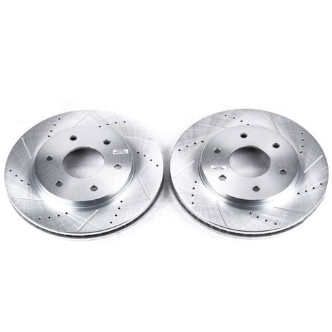 Power Stop 04-05 Infiniti QX56 Front Evolution Drilled & Slotted Rotors - Pair - JBR993XPR