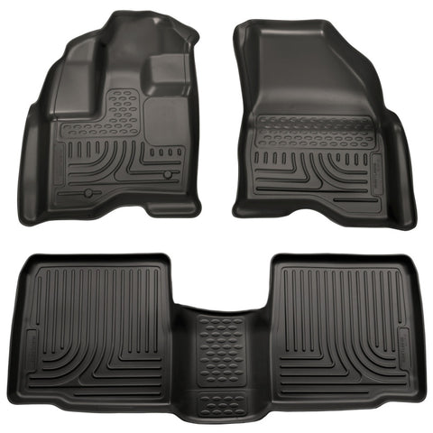 Husky Liners 09-13 Lincoln MKS WeatherBeater Combo Black Floor Liners - 98731