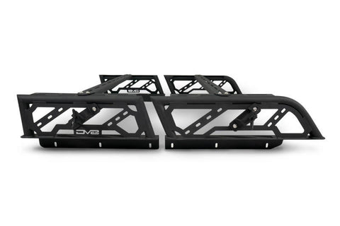 DV8 Offroad 20-22 Jeep Gladiator JT / 05-21 Toyota Tacoma Overland Bed Rack - 2pc. Adjustable - RRUN-01