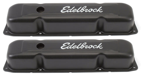 Edelbrock Valve Cover Signature Series Chrysler 1958-1979 361-440 V8 Black - 4493