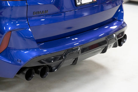 Dinan 20-26 BMW X5 M/X6 M (F95/F96) Valved Axleback Exhaust System - Black Tips - D660-0090-BLK