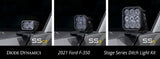 Diode Dynamics 17-22 Ford Super Duty Stage Series Backlit Ditch Light Kit - DD7559