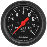 Autometer 99-06 Ford Powerstroke/SD Black Triple Pillar Z-Series Gauge Kit - 7072