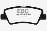 EBC 12+ Hyundai Accent 1.6 Ultimax2 Rear Brake Pads - UD1544