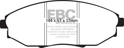 EBC 04-06 Chevrolet Epica 2.5 Greenstuff Front Brake Pads - DP21750