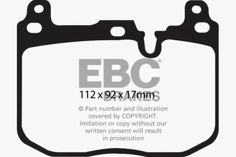 EBC 14+ BMW i8 1.5 Turbo/Electric Yellowstuff Front Brake Pads - DP42130R