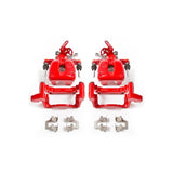 Power Stop 08-09 Audi A3 Rear Red Calipers w/Brackets - Pair - S2976