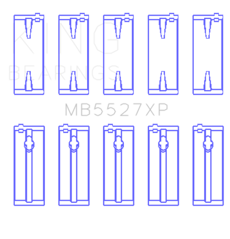 King Toyota 4AGE/4AGZE 16V 1.6L (Size STD) Performance Main Bearing Set - MB5527XP