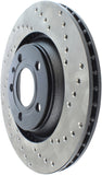 StopTech 04-09 Audi S4 Rear Left Drilled Rotor - 128.33088L