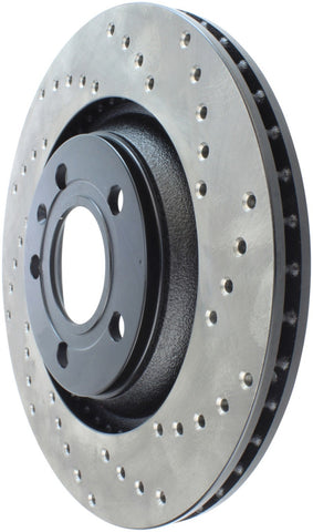 StopTech 04-09 Audi S4 Rear Left Drilled Rotor - 128.33088L