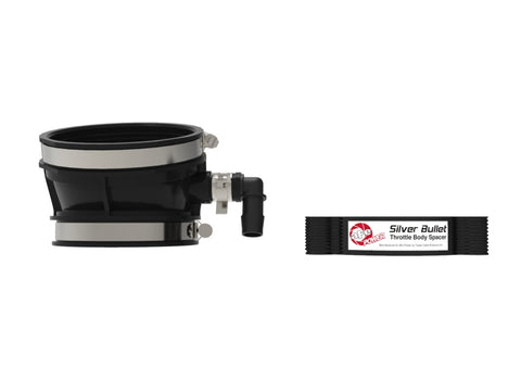 aFe 2020 Vette C8 Silver Bullet Aluminum Throttle Body Spacer / Works With Factory Intake Only - Blk - 46-34017B