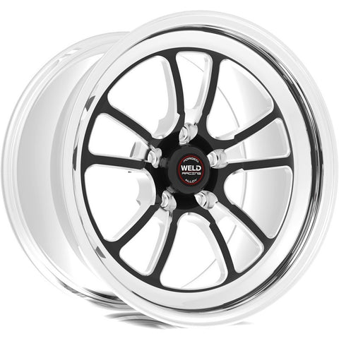 Weld S70 17x5 / 5x4.75in BP / 2.2in. BS Black Wheel (High Pad) - Non-Beadlock - 70HB7050B22A