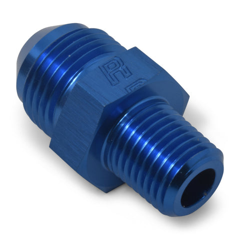 Russell Performance -6 AN to 3/8in NPT Straight Flare to Pipe (Blue) (25 pcs.) - 660468