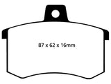EBC 89-90 Audi 100 Quattro 2.3 Yellowstuff Rear Brake Pads - DP4370R