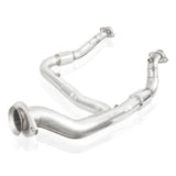 Stainless Works 15-18 F-150 3.5L Downpipe 3in High-Flow Cats Y-Pipe Factory Connection - FT16ECODPCAT