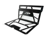 Agency Power 14-18 Polaris RZR XP 1000 / XP Turbo Vented Engine Cover - Gloss Black/Raw Mesh - AP-RZR-111-FGB-MRAW