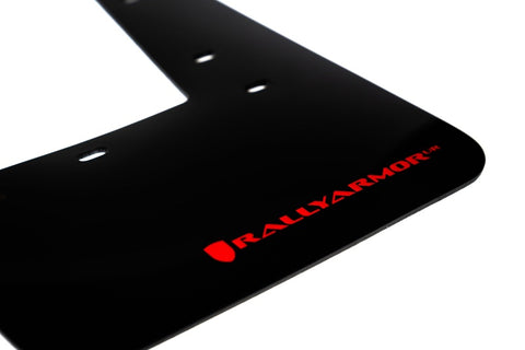 Rally Armor 2023 Toyota GR Corolla Black UR Mud Flap w/ Red Logo - MF89-UR-BLK-RD