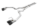 AWE Tuning 2018+ Ford Mustang GT (S550) Cat-Back Exhaust - Track Edition (Quad Diamond Black Tips) - 3020-43072