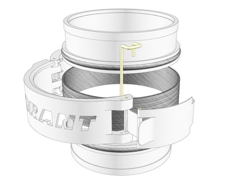 Vibrant HD Clamping System Assembly for 2in OD Tubing - Blue Clamp - 12513B