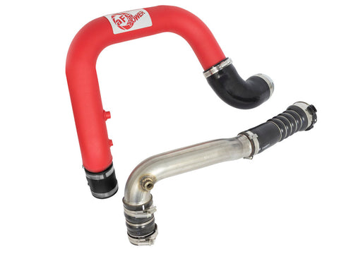aFe BladeRunner 2.5in Red IC Tube Hot Side w/ Coupling & Clamp Kit 2016 GM Colorado/Canyon 2.8L - 46-20268-R