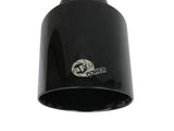 aFe Takeda 409 SS Clamp-On Exhaust Tip 2.5in. Inlet / 4.5in. Outlet / 7in. L - Black - 49T25454-B071