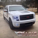 Oracle 13-14 Ford F-150 / Raptor LED Headlight Projector Halo Kit - Blue - 2299-002