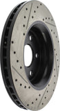 StopTech 11-12 Dodge Durango Sport Drilled & Slotted Front Passenger-Side Brake Rotor - 127.58008R