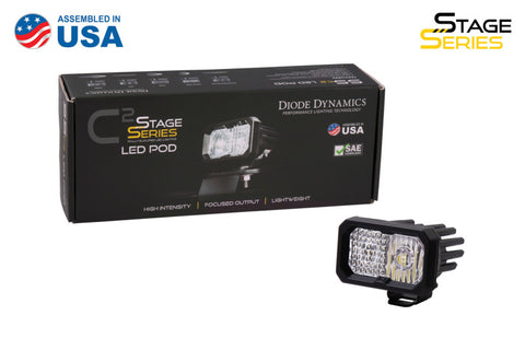 Diode Dynamics Stage Series 2 In LED Pod Sport - White Spot Standard BBL Each - DD6400S