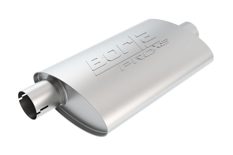 Borla Universal Center/Offset Oval 2.5in Tubing 19in x 4in x 9.5in PRO-XS Notched Muffler - 400484