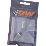 DeatschWerks 6AN ORB Male to M12 X 1.5 Metric Male (Incl O-Ring and Washer) - Anodized Matte Black - 6-02-0602-B