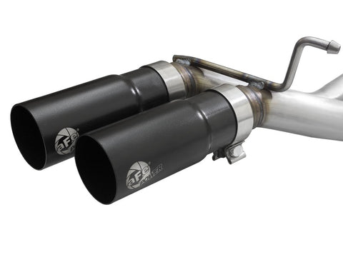 aFe Rebel 3in 409 SS Cat-Back Exhaust 2021 Ford F-150 V6 2.7L/3.5L (tt)/V8 5.0L w/ Black Tips - 49-43128-B