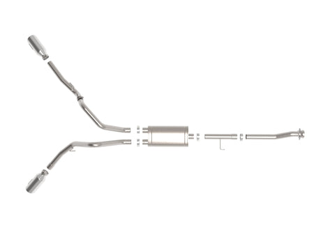 aFe Vulcan 3in 304 SS Cat-Back Exhaust 2021 Ford F-150 V6 2.7L/3.5L (tt)/V8 5.0L w/ Polished Tips - 49-33126-P