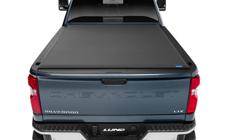 Lund 07-17 Chevy Silverado 1500 (5.5ft. Bed) Genesis Elite Roll Up Tonneau Cover - Black - 96892