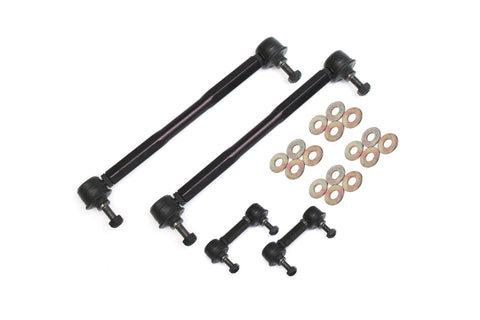 BMR 14-17 Chevy SS Front and Rear Sway Bar End Link Kit - Black - ELK007